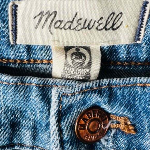 Madewell The High rise Slim Crop Boyjean Casual women’s blue jeans. size 30 - Picture 3 of 10